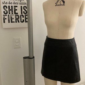 Free People Size 2 Vegan "Leather" Mini Skirt NWOT